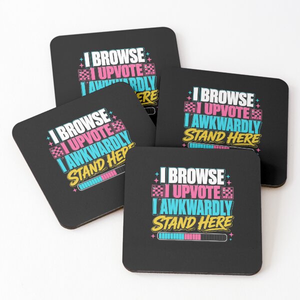 Item preview, I Browse I Upvote I Awkwardly Stand Here Socially Awkward Introvert Internet Humor designed and sold by FormalDehyena.