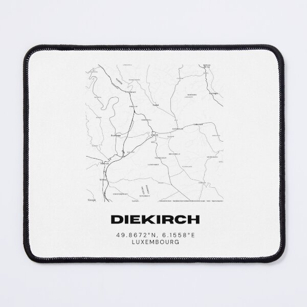 Item preview, Diekirch Luxembourg Minimalist City Map Art Print designed and sold by RM-Journey.