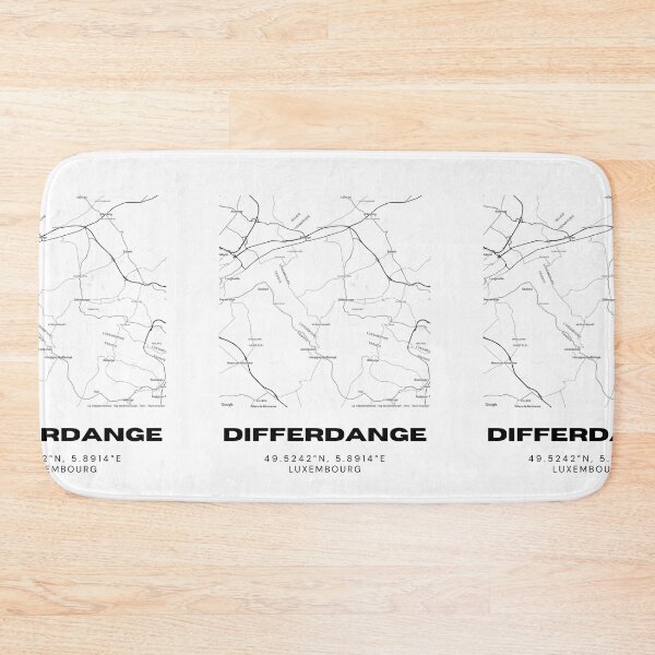 Item preview, Differdange Luxembourg Minimalist City Map Art Print designed and sold by RM-Journey.