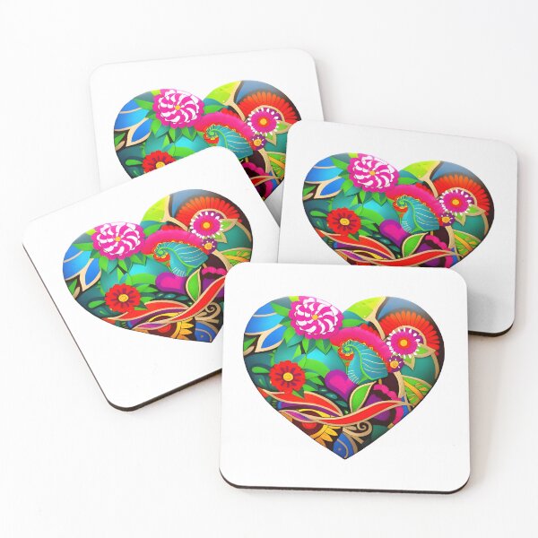 Artikelvorschau, Colorful Floral Heart Design entworfen und verkauft von HealingArtByLna.