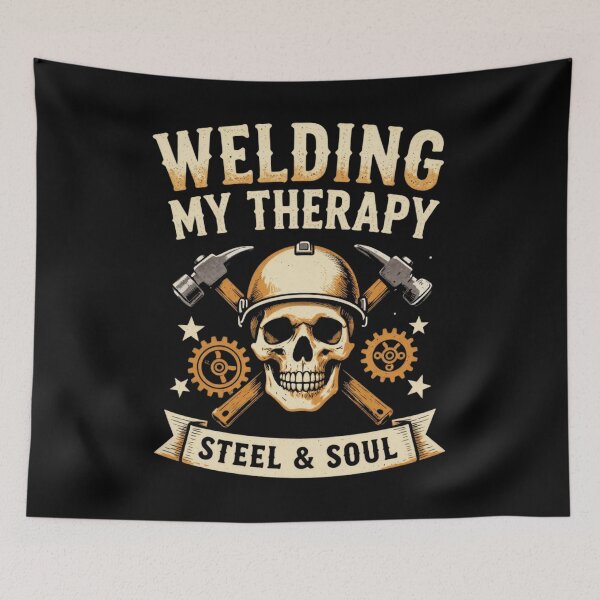 Item preview, Welding Is My Therapy Stars Stripes Welder Patriotic Vintage designed and sold by LabCore.