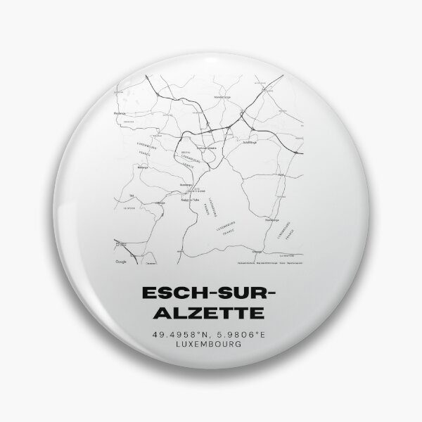 Item preview, Esch-sur-Alzette Luxembourg Minimalist City Map Art Print designed and sold by RM-Journey.