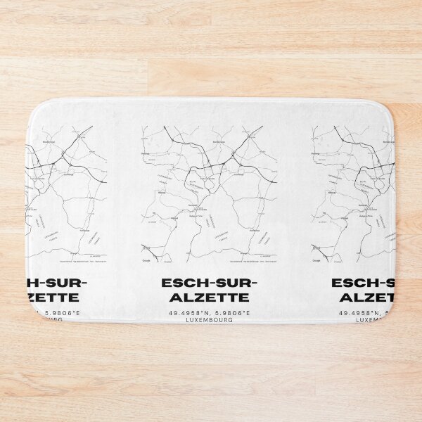 Item preview, Esch-sur-Alzette Luxembourg Minimalist City Map Art Print designed and sold by RM-Journey.