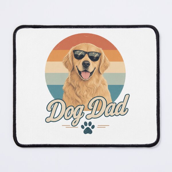 Item preview, Vintage Golden Retriever Dog Dad Kawaii Retro T-Shirt & Sticker designed and sold by Ashley critters.