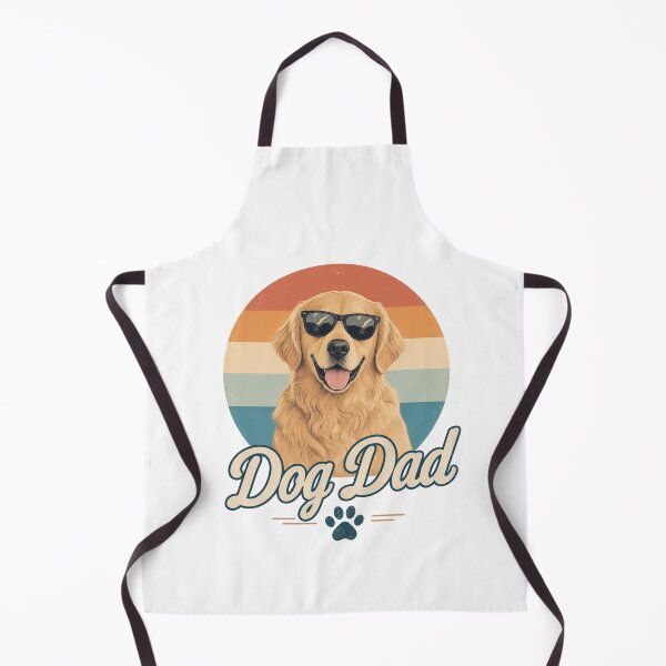 Item preview, Vintage Golden Retriever Dog Dad Kawaii Retro T-Shirt & Sticker designed and sold by Ashley critters.