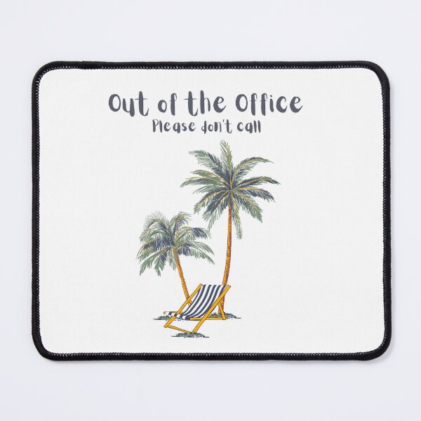 Item preview, Out of the Office — Funny Tropical Beach Quote Art designed and sold by iconiqueart.