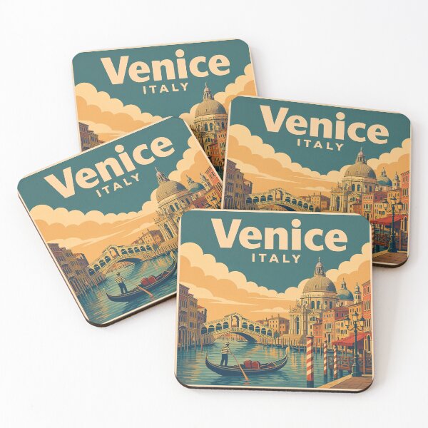 Item preview, Venice Italy Travel Landscape Vintage Art Design designed and sold by MindWind.