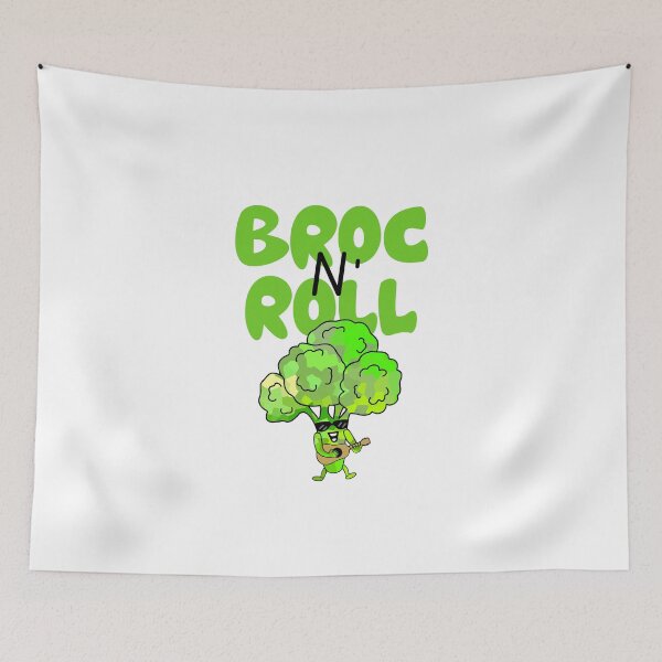 Item preview, Broc And Roll Funny Broccoli Pun designed and sold by Sartoris Art.