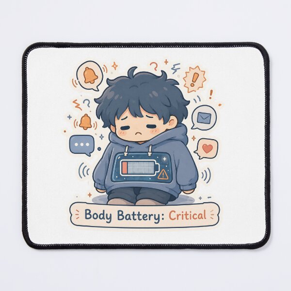 Item preview, Body Battery – Low Charge, High Noise designed and sold by Dewer Shop.