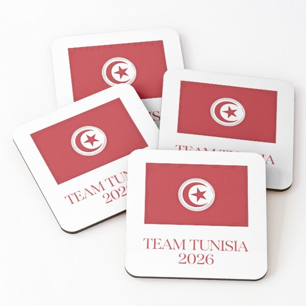 Item preview, Team Tunisia 2026 Fan Flag T-Shirt V17 designed and sold by DBWStudios.