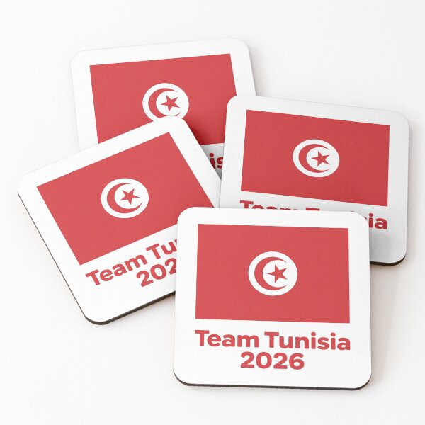 Item preview, Team Tunisia 2026 Fan Flag T-Shirt V18 designed and sold by DBWStudios.