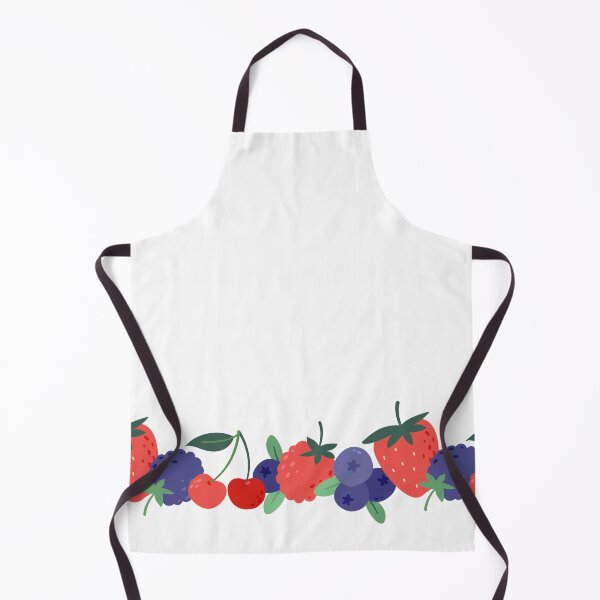 Item preview, Berry Border Pattern with Strawberry, Blueberry, Blackberry and Cherry designed and sold by CHERRY--SHOP.