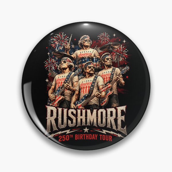 Item preview, Funny Mount Rushmore 250th Birthday Tour Rockstar Graphic designed and sold by elongatedjazz.