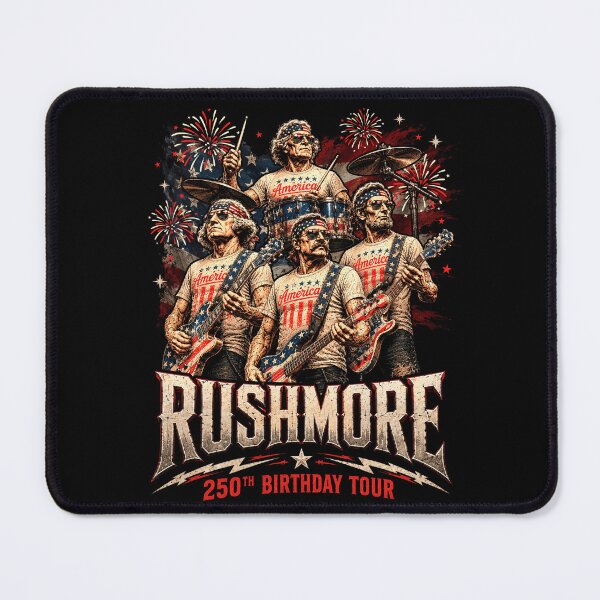 Item preview, Funny Mount Rushmore 250th Birthday Tour Rockstar Graphic designed and sold by elongatedjazz.