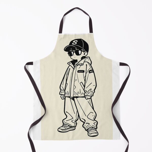 Item preview, Fashion - Man in Black Windbreaker Sunglasses Streetwear Anime designed and sold by AnimeShin.
