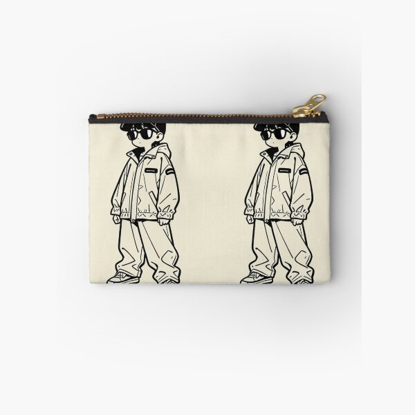 Item preview, Fashion - Man in Black Windbreaker Sunglasses Streetwear Anime designed and sold by AnimeShin.
