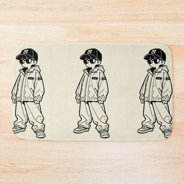 Item preview, Fashion - Man in Black Windbreaker Sunglasses Streetwear Anime designed and sold by AnimeShin.