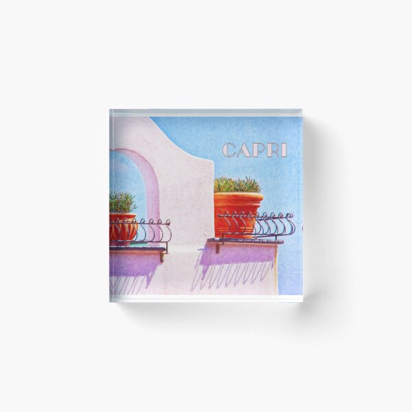 Item preview, Capri Italy Mediterranean Coastal Architecture Art designed and sold by daphsam.
