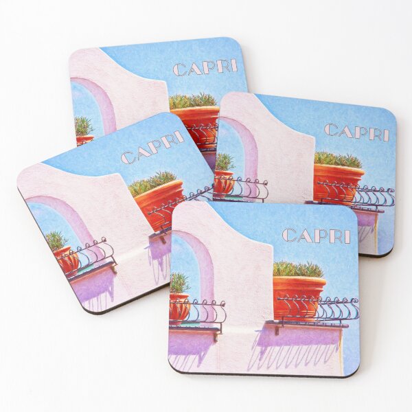 Item preview, Capri Italy Mediterranean Coastal Architecture Art designed and sold by daphsam.