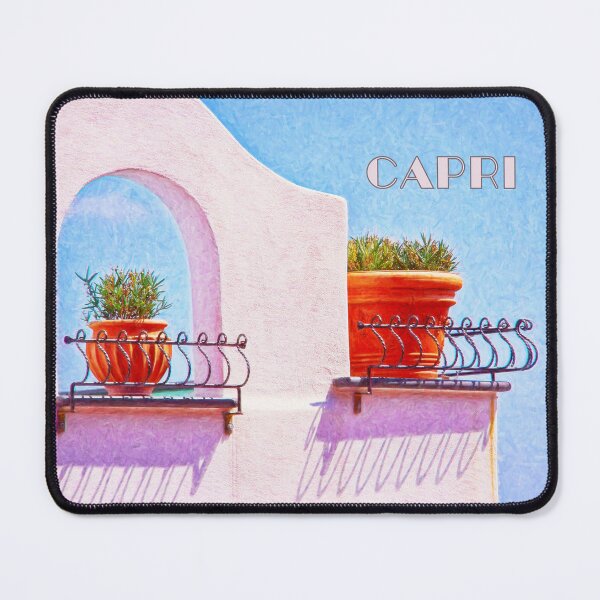 Item preview, Capri Italy Mediterranean Coastal Architecture Art designed and sold by daphsam.
