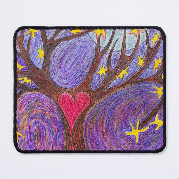 Item preview, Dancing With The Moon Watercolor Pencil Drawing designed and sold by Painted Magic Studio.