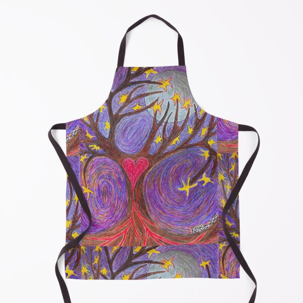 Item preview, Dancing With The Moon Watercolor Pencil Drawing  designed and sold by Painted Magic Studio.