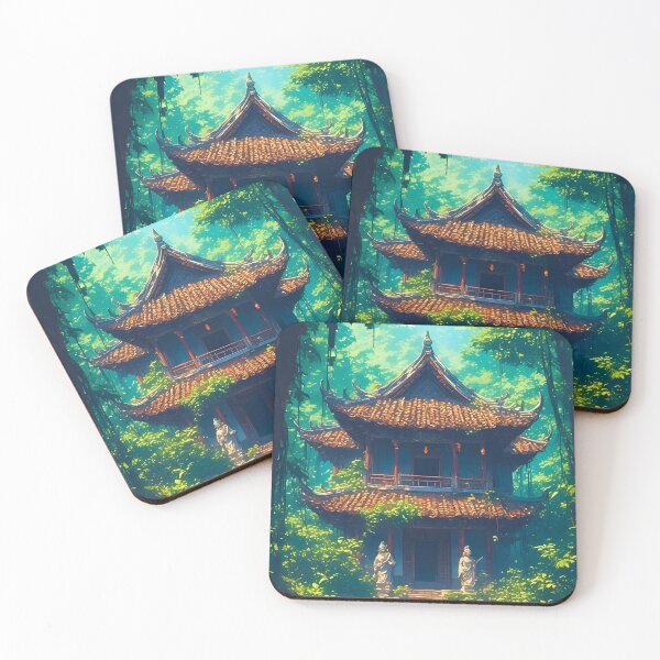 Item preview, Sunlit Thai House in Lush Jungle designed and sold by ZenGrooves.