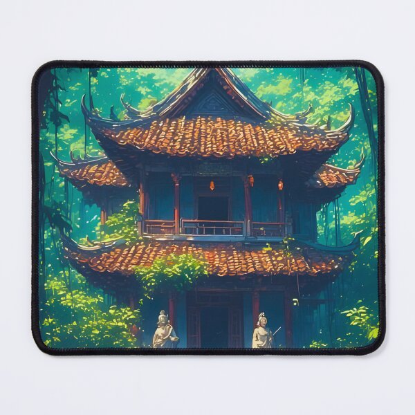 Item preview, Sunlit Thai House in Lush Jungle designed and sold by ZenGrooves.