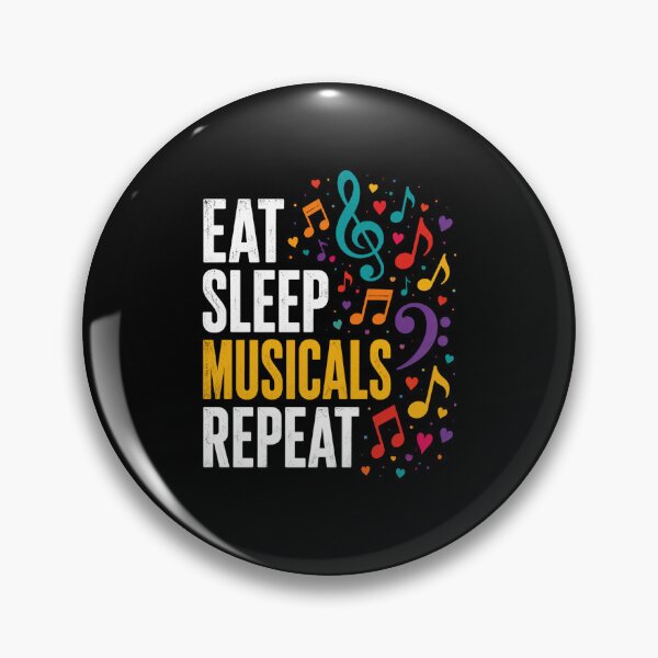 Item preview, Eat Sleep Musicals Repeat Musical Theater Lover Performance Fan designed and sold by FormalDehyena.