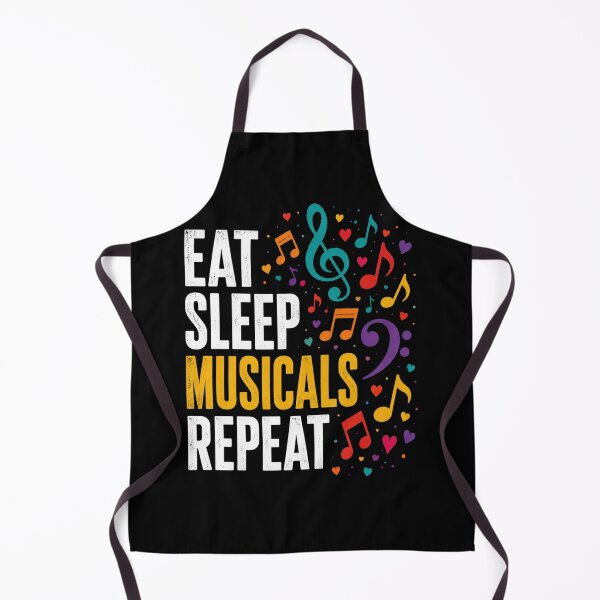 Item preview, Eat Sleep Musicals Repeat Musical Theater Lover Performance Fan designed and sold by FormalDehyena.