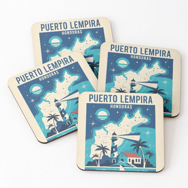 Item preview, Puerto Lempira Honduras 1950s Vintage Travel Tourism designed and sold by TravelersGems.