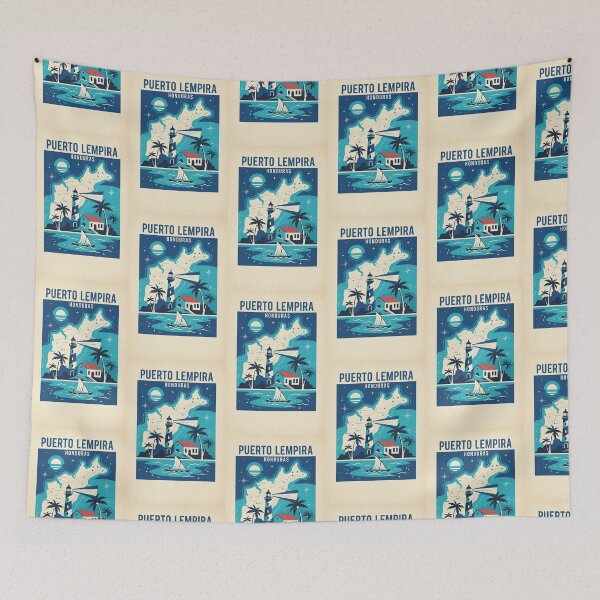 Item preview, Puerto Lempira Honduras 1950s Vintage Travel Tourism designed and sold by TravelersGems.