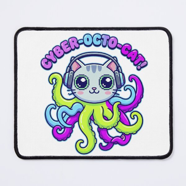 Item preview, A cat with the body of an octopus / Cyberpunk style designed and sold by LOVEARTDESIGN.