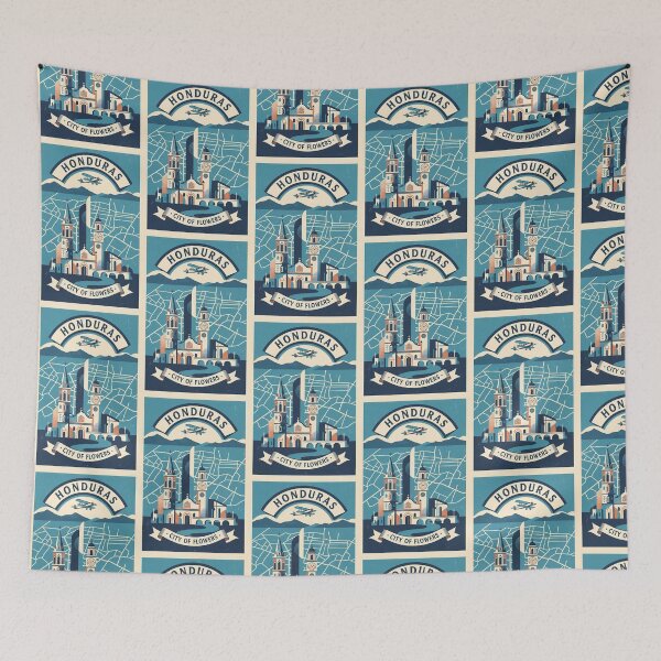 Item preview, City of Flowers Honduras 1950s Vintage Travel Tourism designed and sold by TravelersGems.