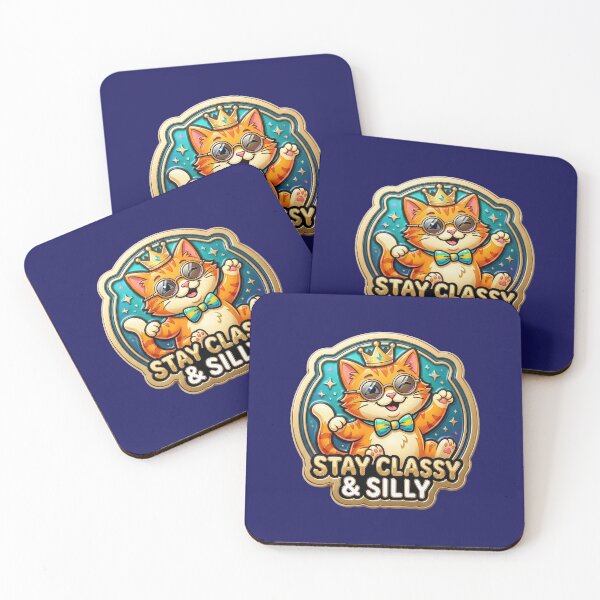 Item preview, Classy Cat – Sunglasses cat with crown & bow designed and sold by Girih.