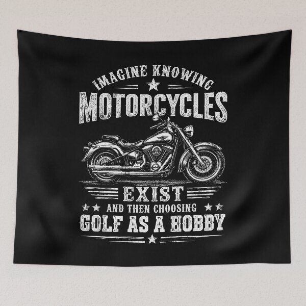 Item preview, Imagine Knowing Motorcycles Exist And Then Choosing Golf As A Hobby Biker Rider Motorcyclist Hobby Humor designed and sold by FormalDehyena.