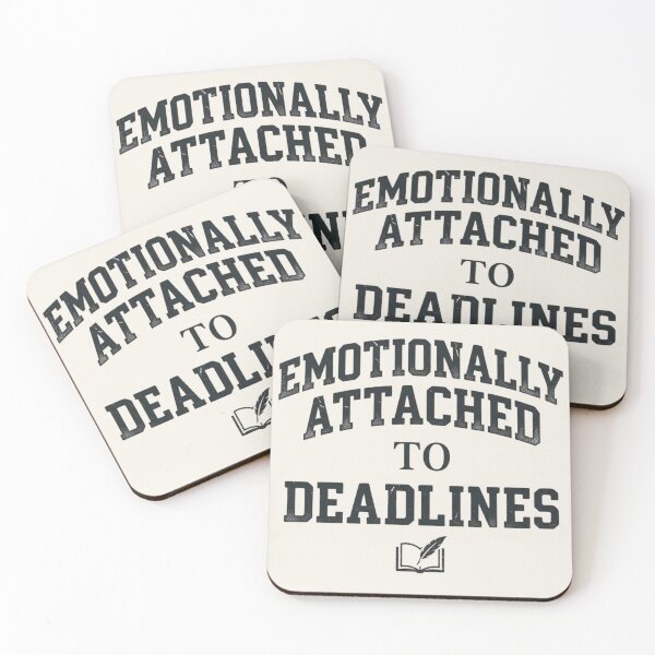 Item preview, Emotionally Attached to Deadlines Funny Student designed and sold by Amr Darwish Graphic designer.