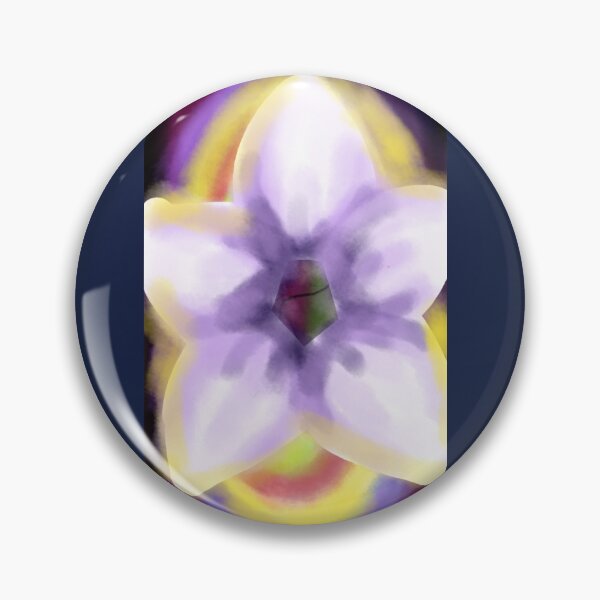 Item preview, Cute realistic vintage spiritual purple botanical soulflower aura energy floral pattern with yellow light designed and sold by Shukasya-Arts.