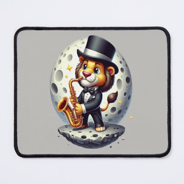 Item preview, Celestial Lion with Saxophone - World Music Day designed and sold by Art-Arcade6.