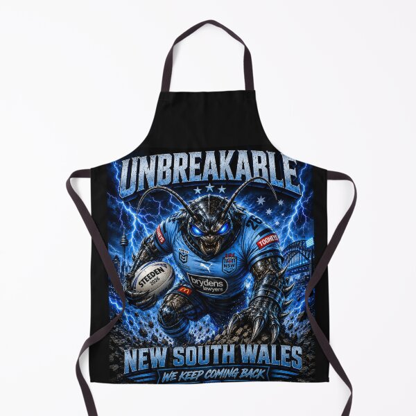 Item preview, NSW Blues Unbreakable Cockroach | State of Origin Rugby League Supporter Tee designed and sold by The Custom Studio.