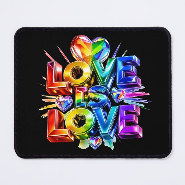 Item preview, Love is Love Poster | Pride Rainbow Art designed and sold by THAMIM REALITY 2.0.