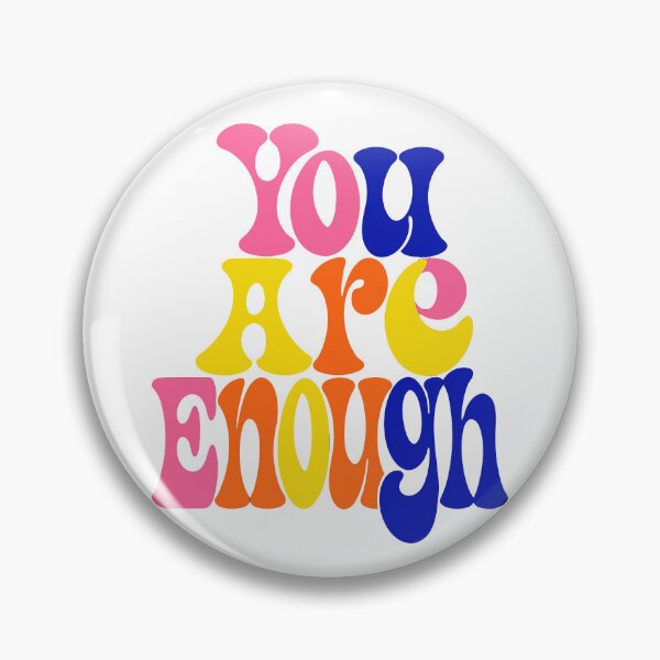 Item preview, You Are Enough Typography Art with Colorful Gradient designed and sold by Inklyst.