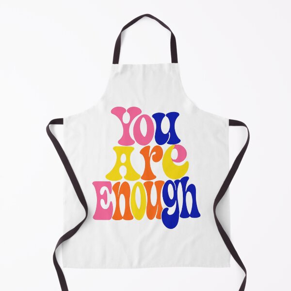 Item preview, You Are Enough Typography Art with Colorful Gradient designed and sold by Inklyst.