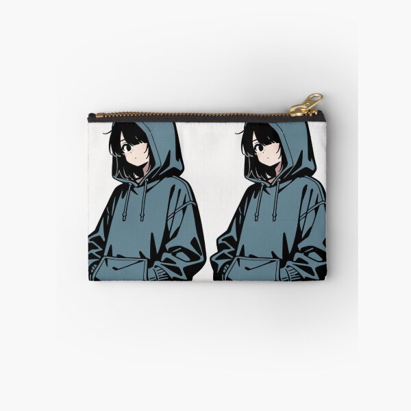 Item preview, Fashion - Man in Blue Hoodie Hood Up Streetwear Anime Variant 2 designed and sold by AnimeShin.