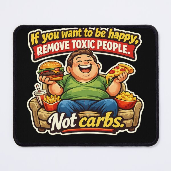 Item preview, If You Want to Be Happy, Remove Toxic People. Not Carbs designed and sold by JerryBahama.