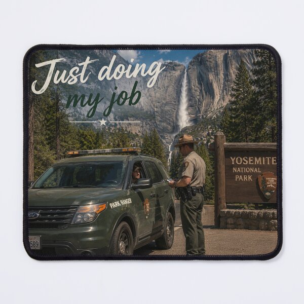Item preview, National Park Ranger – Just Doing My Job Waterfall Landscape Shirt Design designed and sold by Hookesmode.
