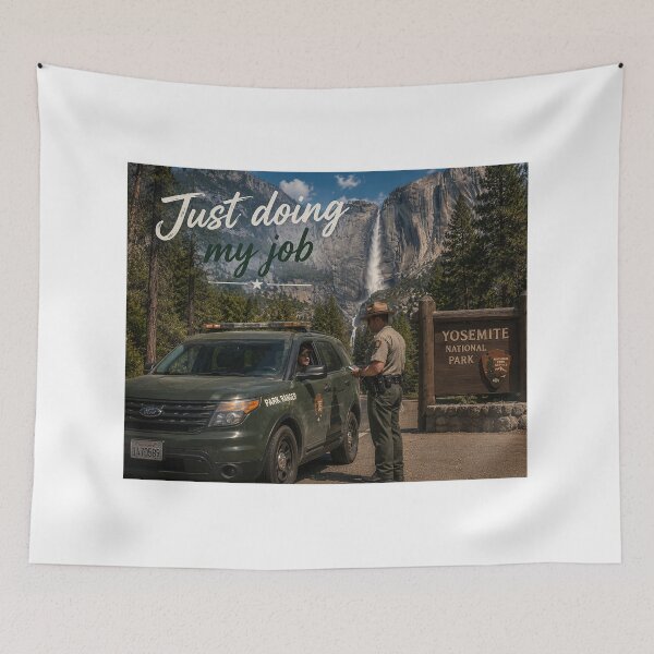 Item preview, National Park Ranger – Just Doing My Job Waterfall Landscape Shirt Design designed and sold by Hookesmode.