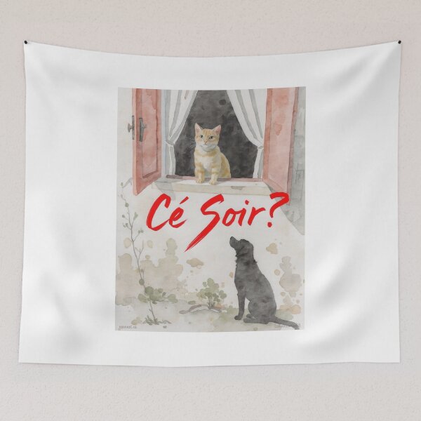 Item preview, Cat And Dog Print designed and sold by Lichentroupe63.