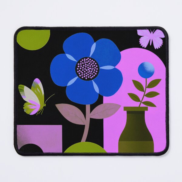 Item preview, Modern Botanical Flower & Butterfly Art designed and sold by joycrysstudio.