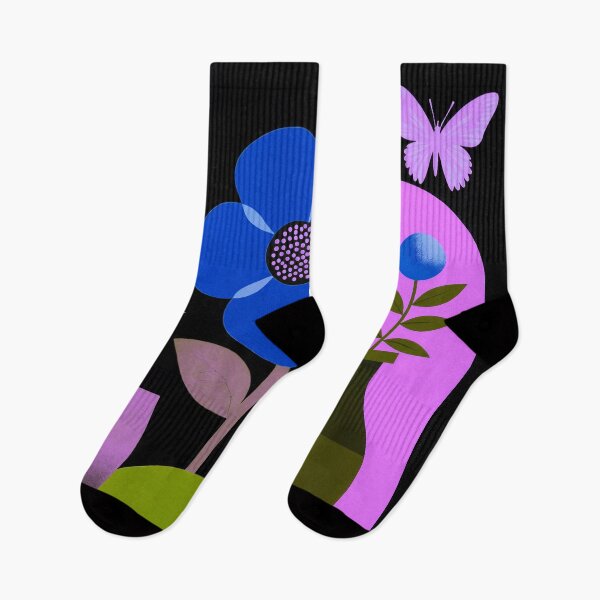 Item preview, Modern Botanical Flower & Butterfly Art designed and sold by joycrysstudio.